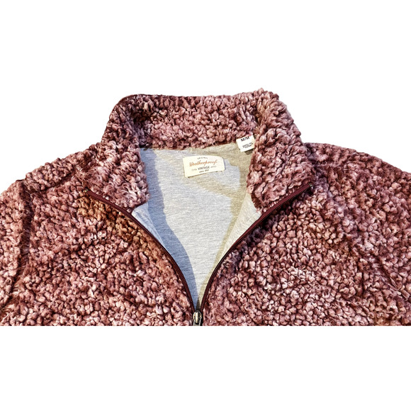 Weatherproof Vintage Mauve 1/4 Zip Fleece Womens Size M - Picture 2 of 7